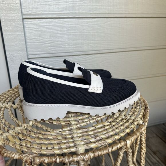 Vivaia Round-Toe Platform Chunky Heel Loafers (Francesca) Black Size 41.5 - Picture 13 of 14